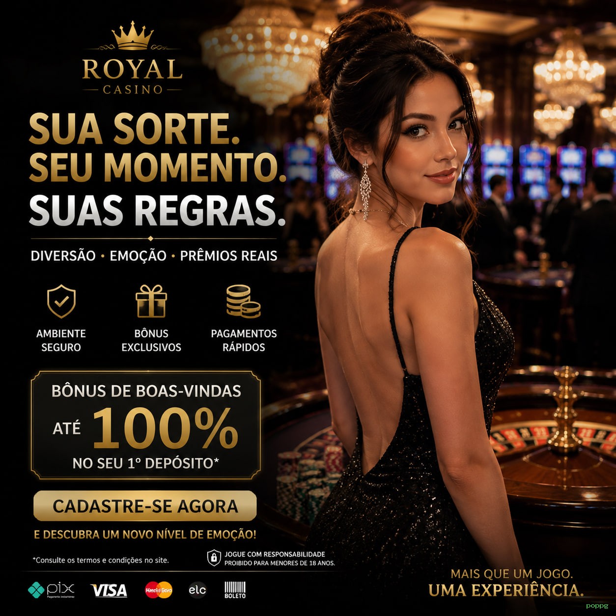Streaming 4K no cassino ao vivo da poppg
